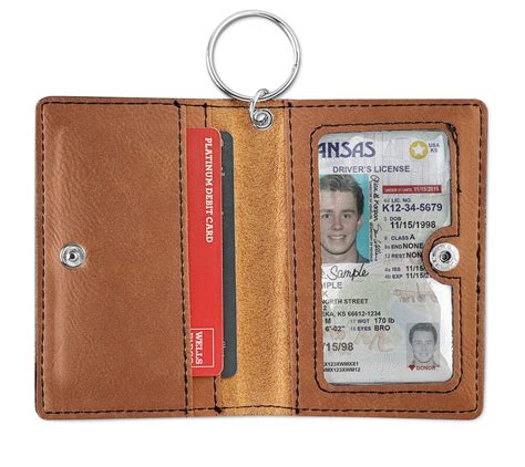 wallet attached to key chain.